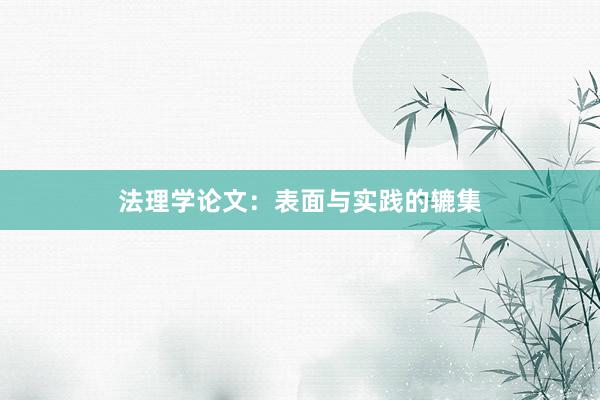 法理学论文：表面与实践的辘集